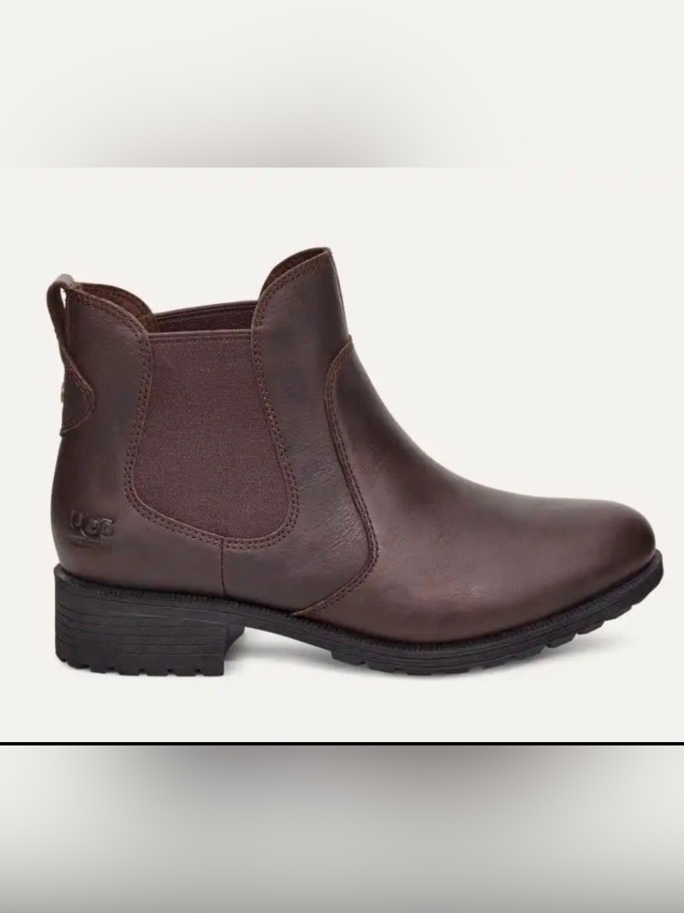 UGG Bonham Boot III Chelsea Waterproof Brown Ankle Booties Women’s Size 5.5